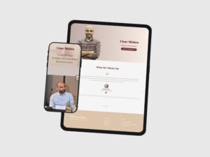 Website Design For Utsav Mishra