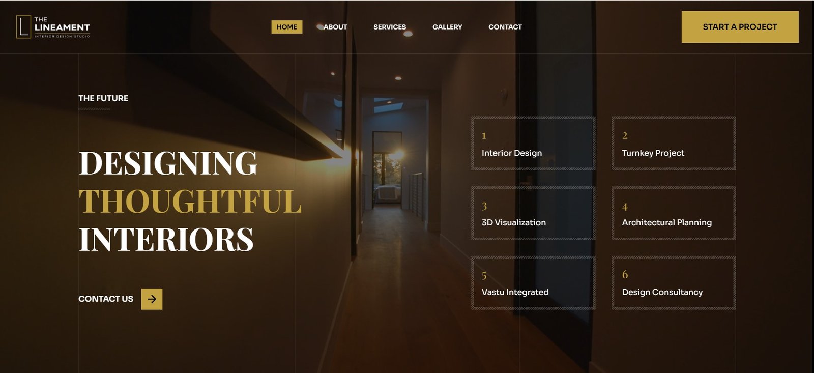 Website Design for The Lineament
